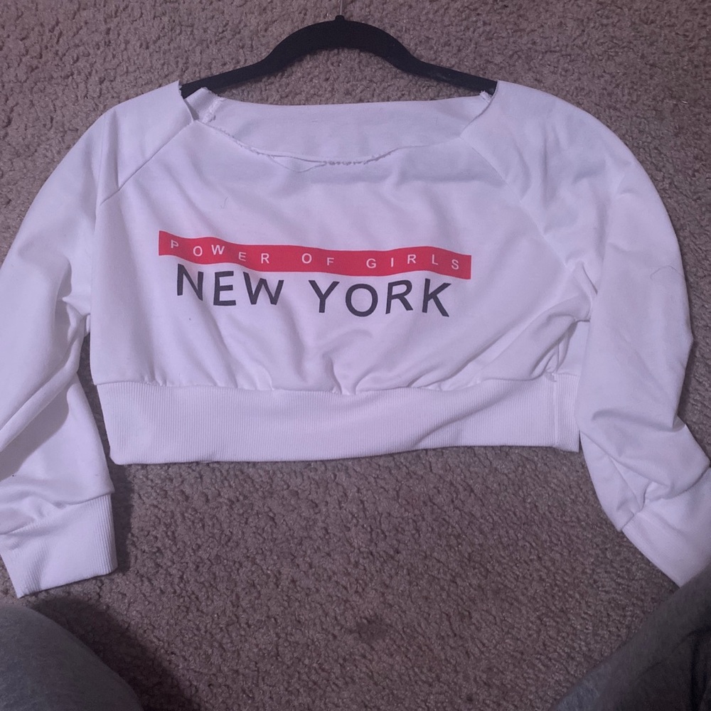 White crop top